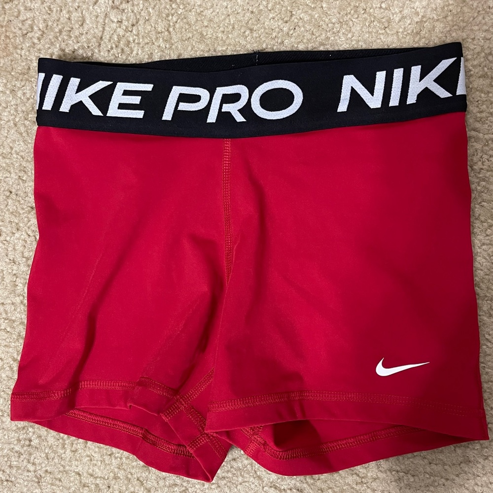 Nike, Small, red, black Dri fit shorts
